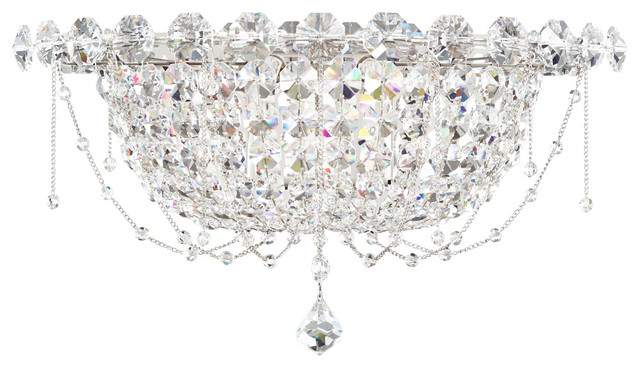 Schonbek Lighting Chrysalita Stainless Steel Wall Sconce Schonbek Lighting Chrysalita Stainless Steel Wall Sconce