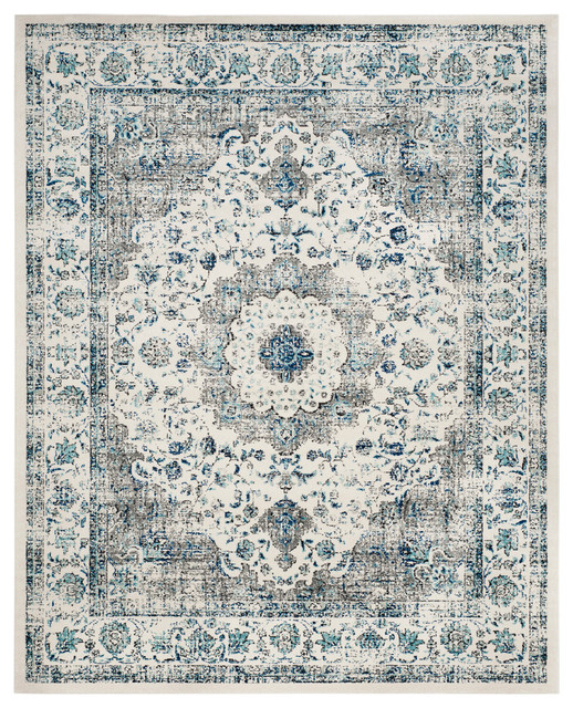 Safavieh Evoke Woven Rug, Gray/Ivory, 9'x12'