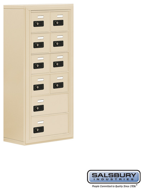 Cell Phone Storage Locker - 6 Door High Unit - 8 A Doors and 2 B Doors