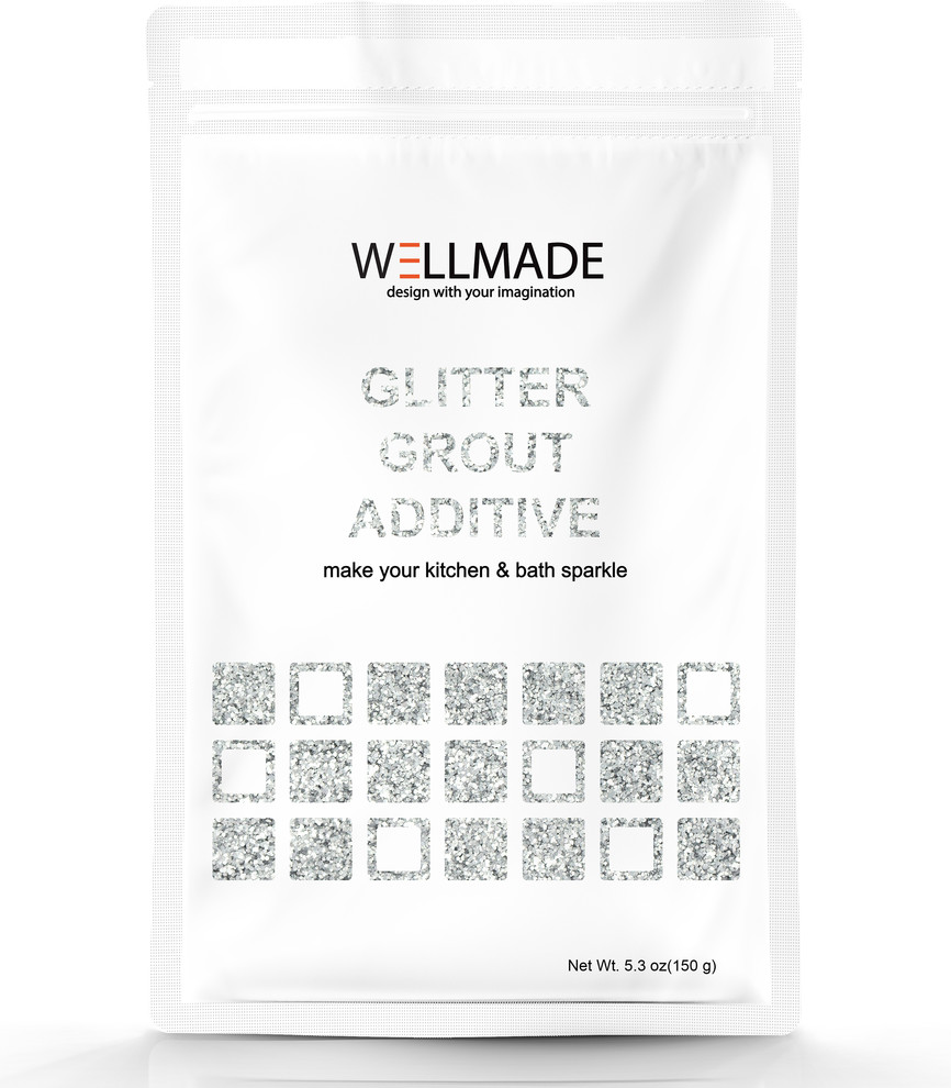 Silver Glitter Grout Additive 5.3oz/150g/bag Contemporary Paint
