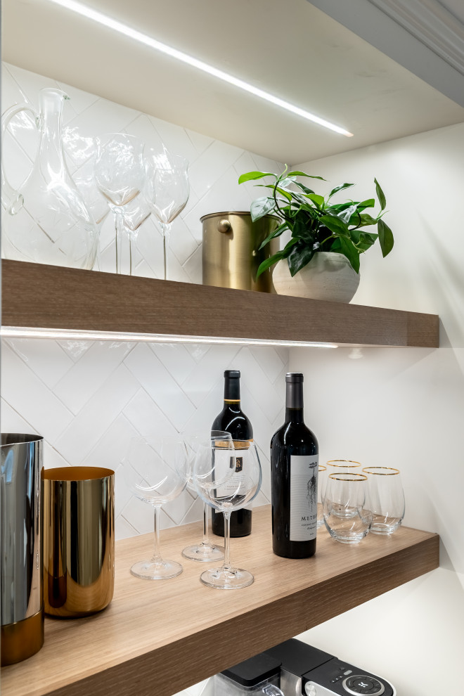 Inspiration for a transitional home design remodel in Providence