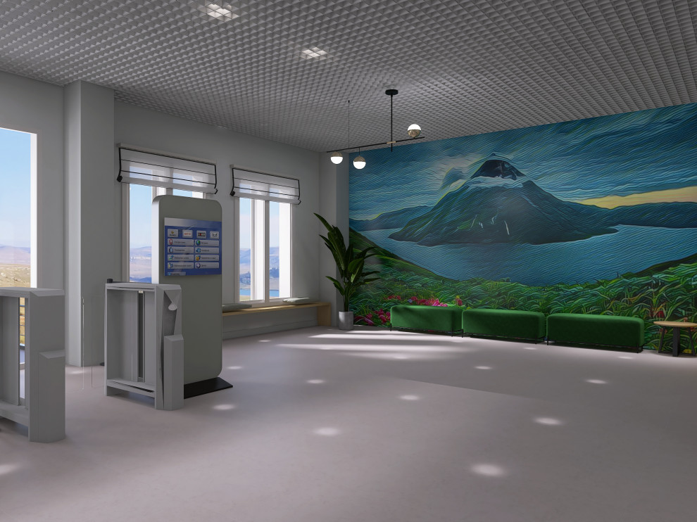 Вестибюль общеобразовательной школы