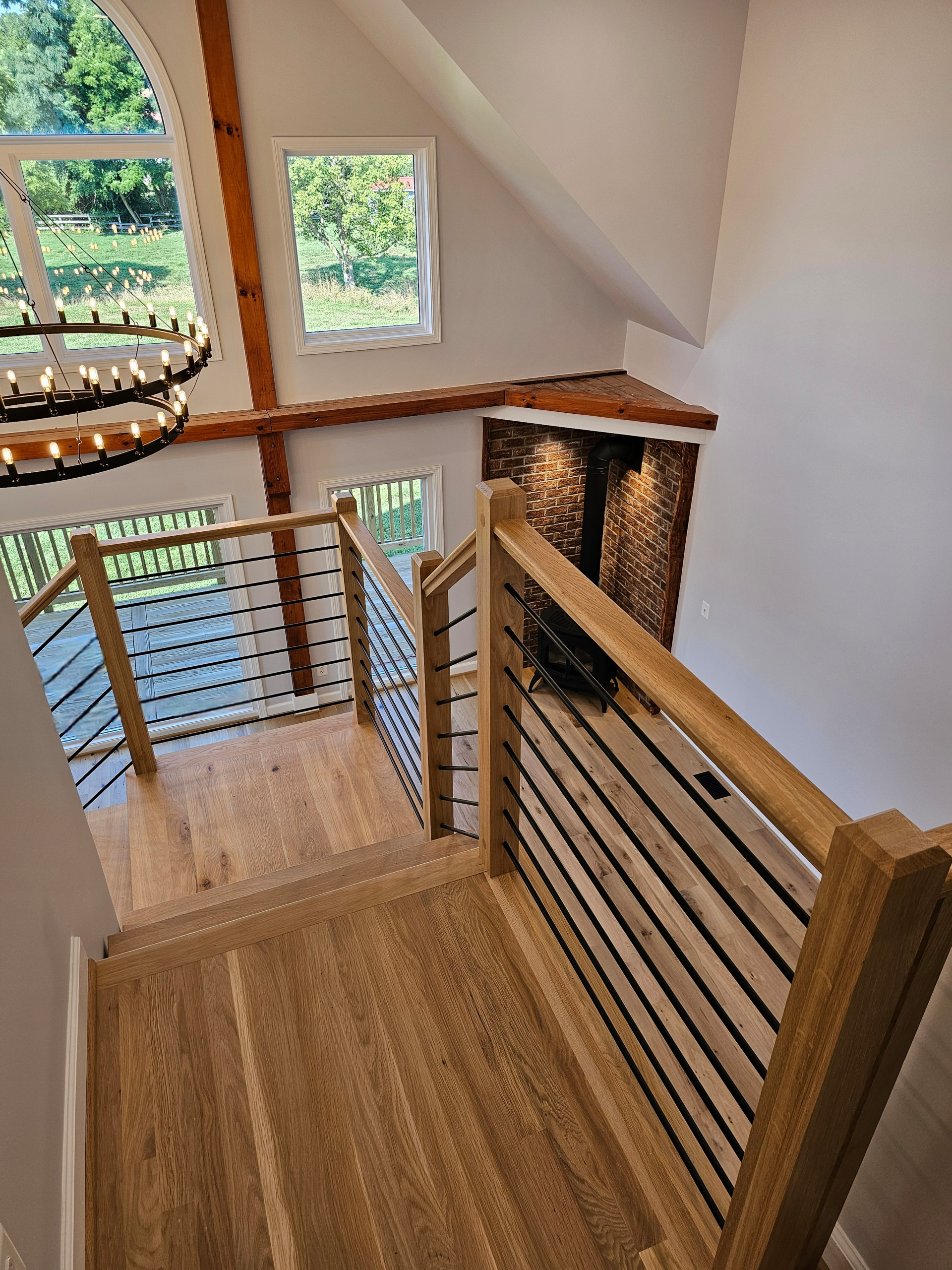 123_Modern Meets Rustic Farmhouse Staircase, Leesburg, VA 20175