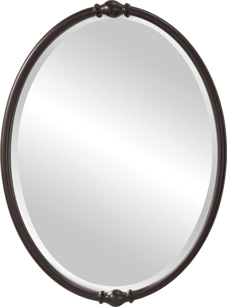 Lauren Mirror, Oil Rubbed Bronze Traditional Wall Mirrors by