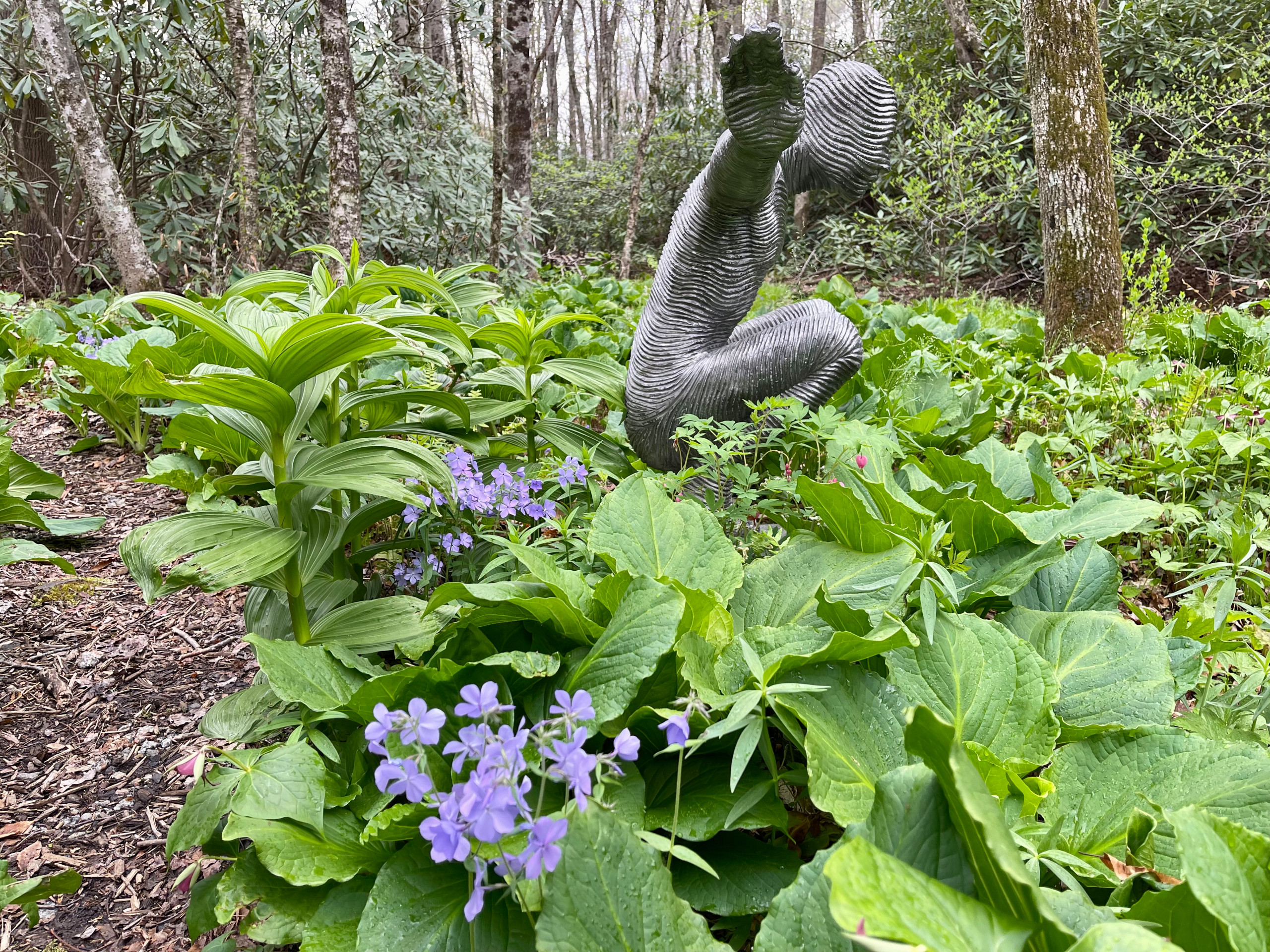 Garden Sculpture in Spring