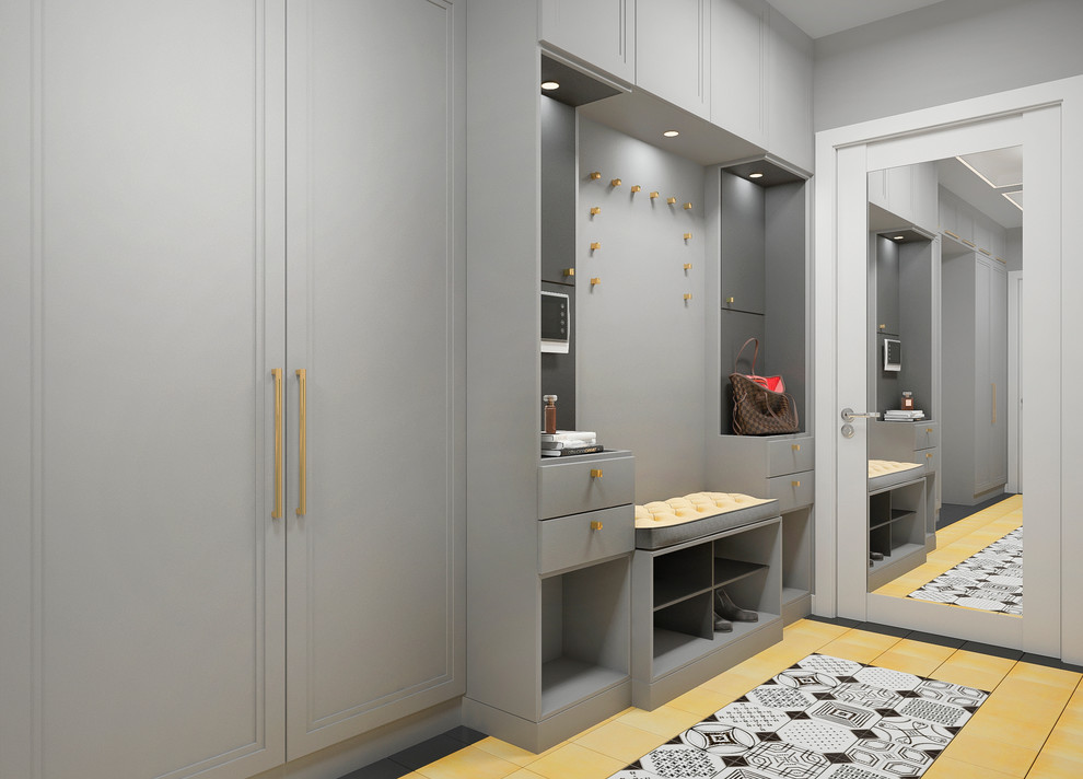 Квартира в сером цвете