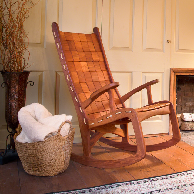 Custom Quilted Vermont Rocking Chair Traditional Living Room