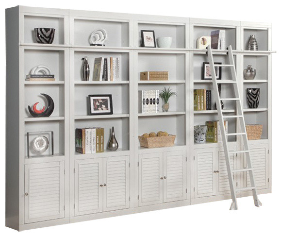 Library Wall Bookcase Cottage White, Better Homes And Gardens Parker 3 Shelf Bookcase Singapore