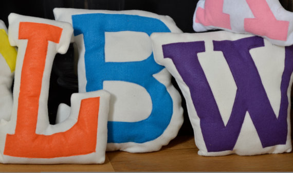 Personalized Pillow, Initial by Love Lime Kids