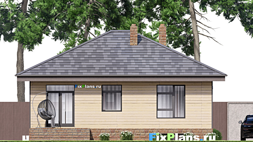 Проект одноэтажного дома 11х16м S206м2 F-16775