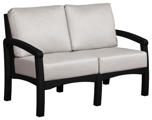 Bay Breeze Loveseat W Cushions Contemporary Outdoor Loveseats Bay Breeze Loveseat W Cushions Contemporary Outdoor Loveseats By C R Plastic S