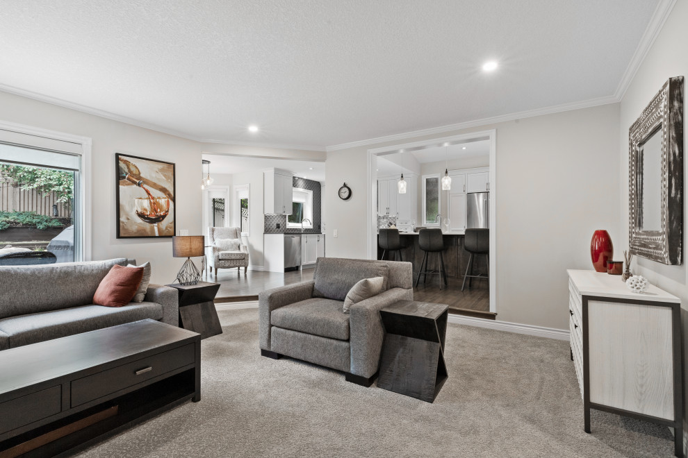 Minimalist home design photo in Calgary