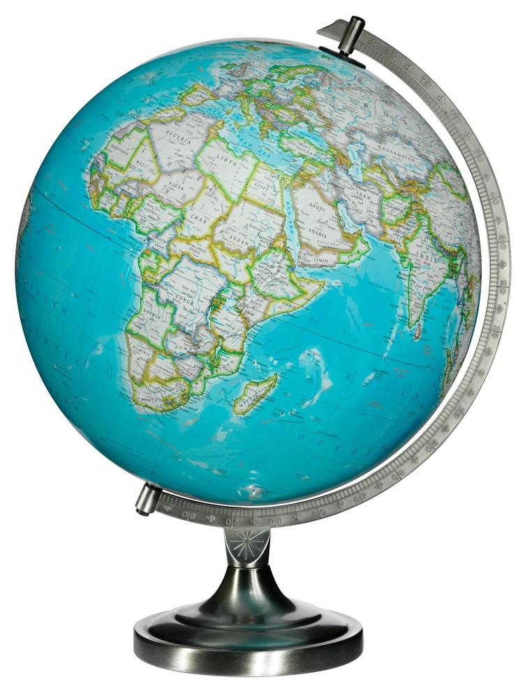 National Geographic Bowers Illuminated Desktop Globe, 12"