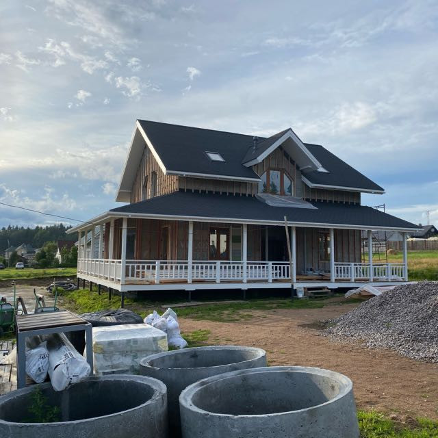 Отделка фасадов в кп "Капелла"