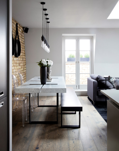 South Kensington contemporary-vardagsrum