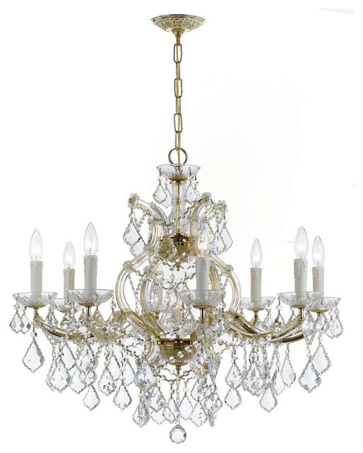 Crystorama Maria Theresa 9-Light Chandelier - Traditional - Chandeliers ...