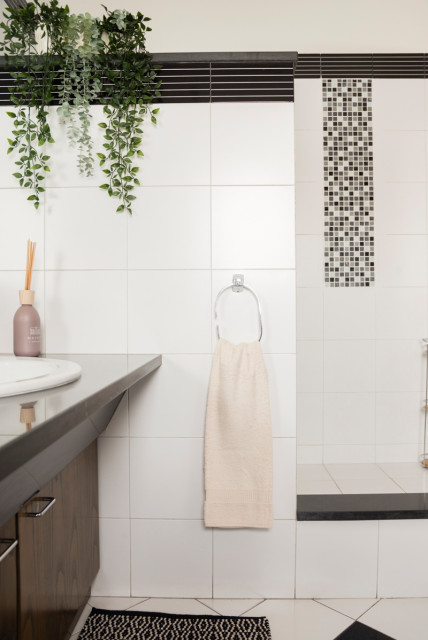 Restyling bagno low cost minimalistisch-badezimmer