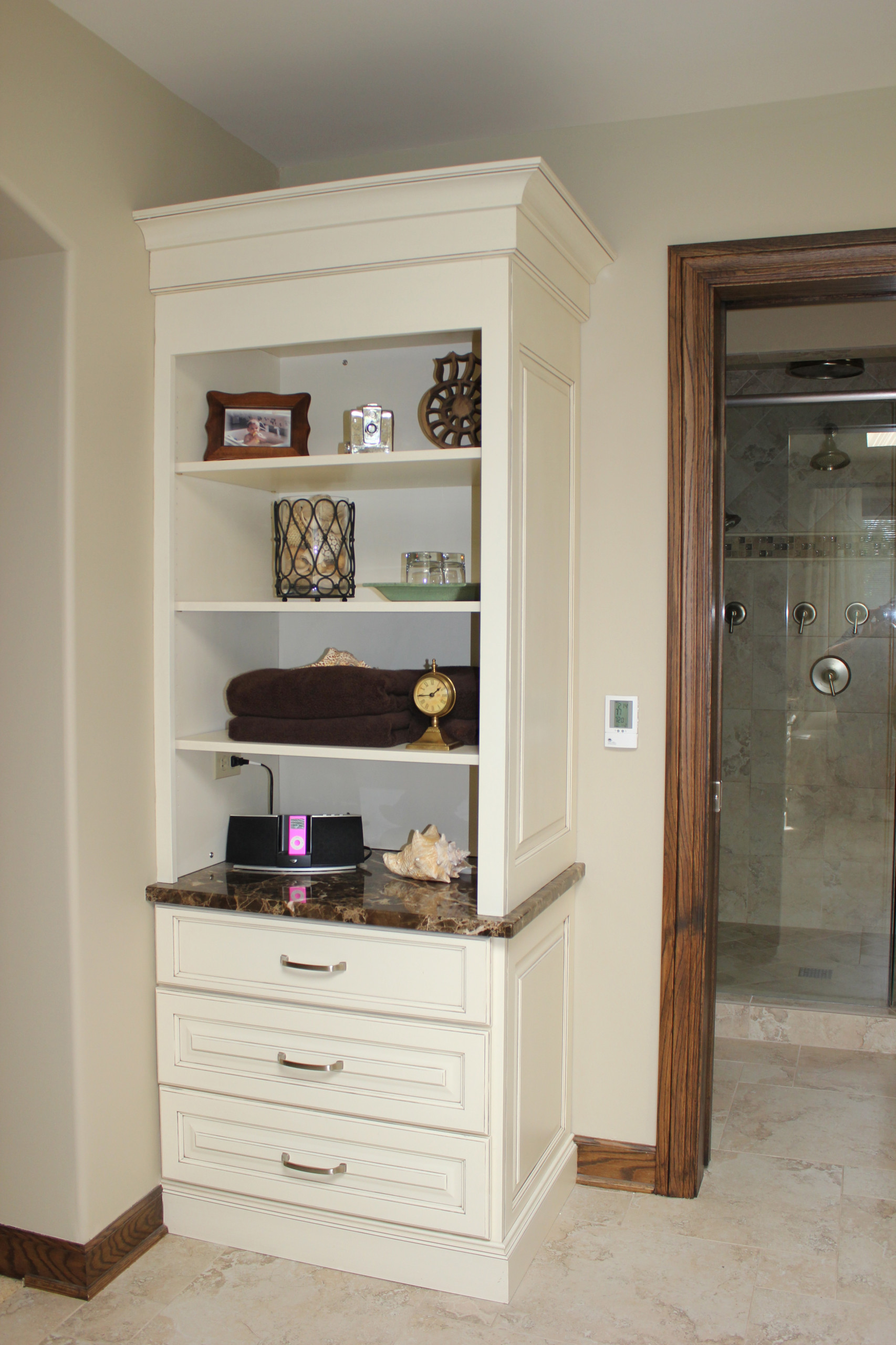 Master Bath Linen Cabinet