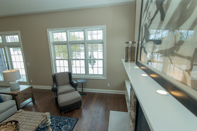 Door County Condominium Transitional Living Room