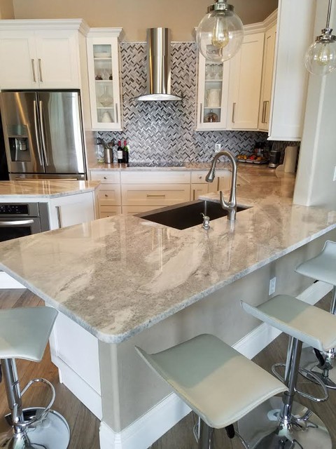 Gorgeous Marble Countertops Transitional Kitchen Orlando