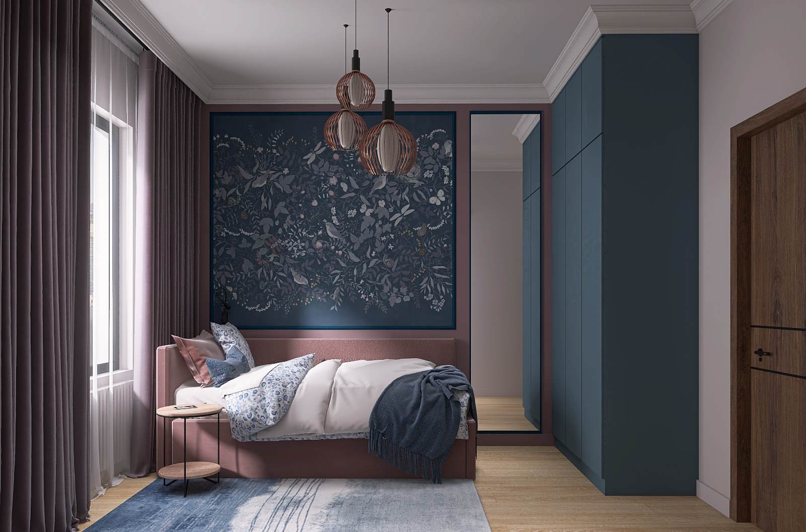 Современная квартира с смелыми цветами