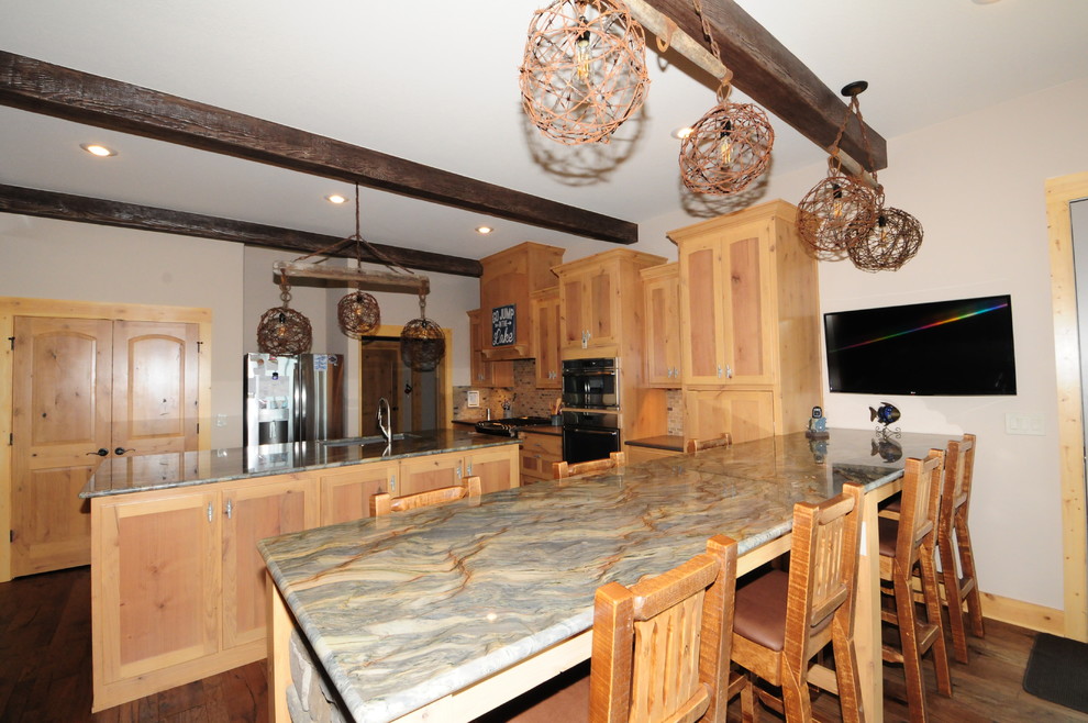 Example of a mountain style kitchen design in Phoenix