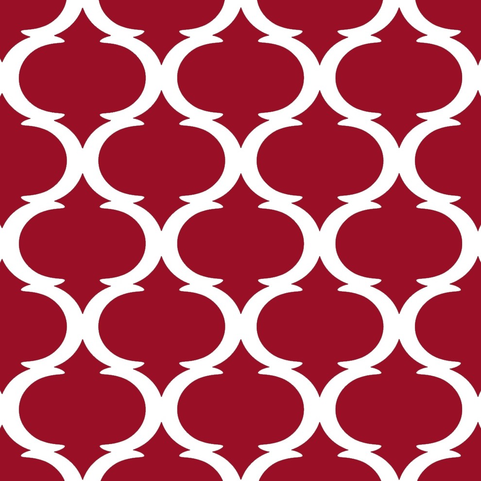 Tilez Peel & Stick Wallpaper Squares - Classy Clean, Ruby Red, 12"x12" 10-Pack