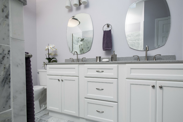 Purple and Gray Bathroom - Contemporary - Bathroom - St ...