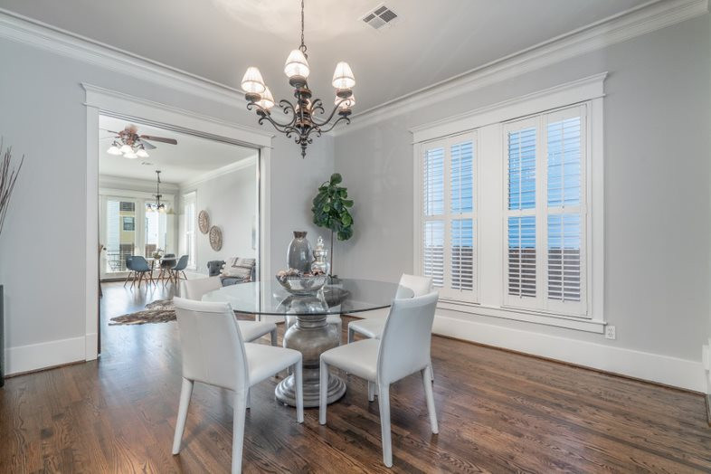 Photo of a medium sized classic dining room in Houston.
