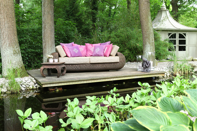 Planung eines Gartenteiches asian-deck