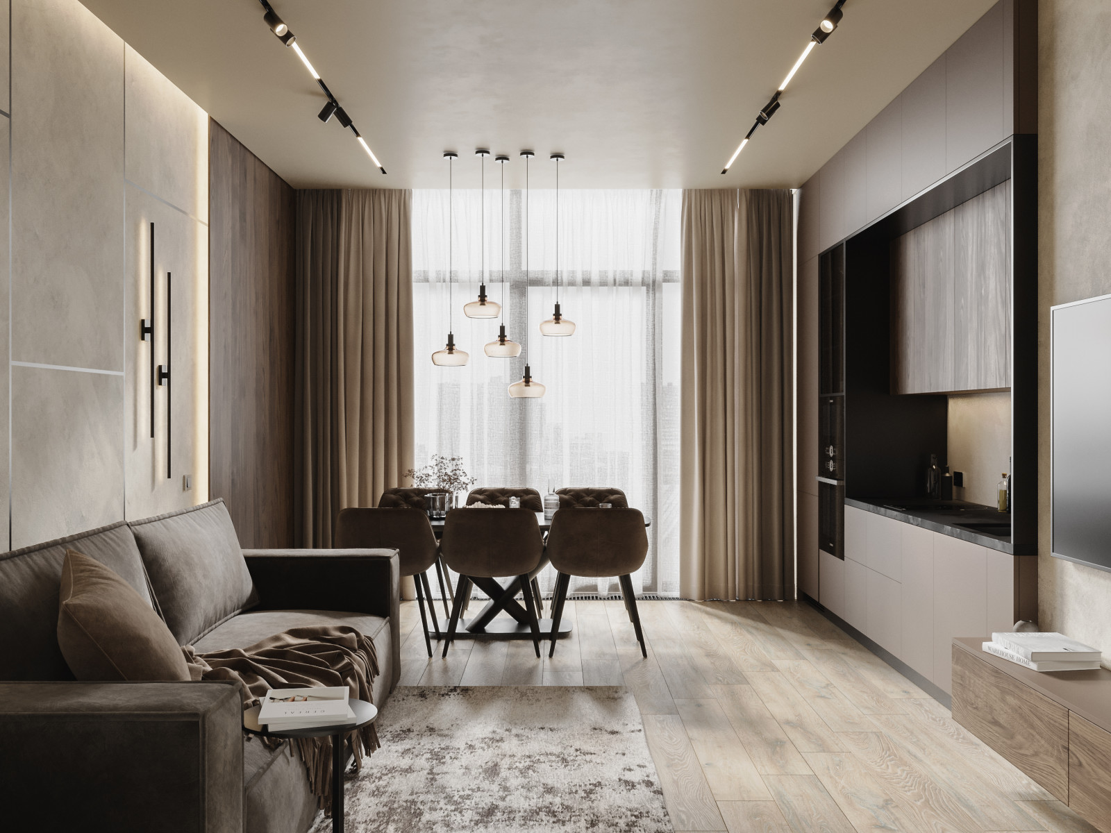 дизайн апартаментов в Зеленоградске, ЖК Атлантис