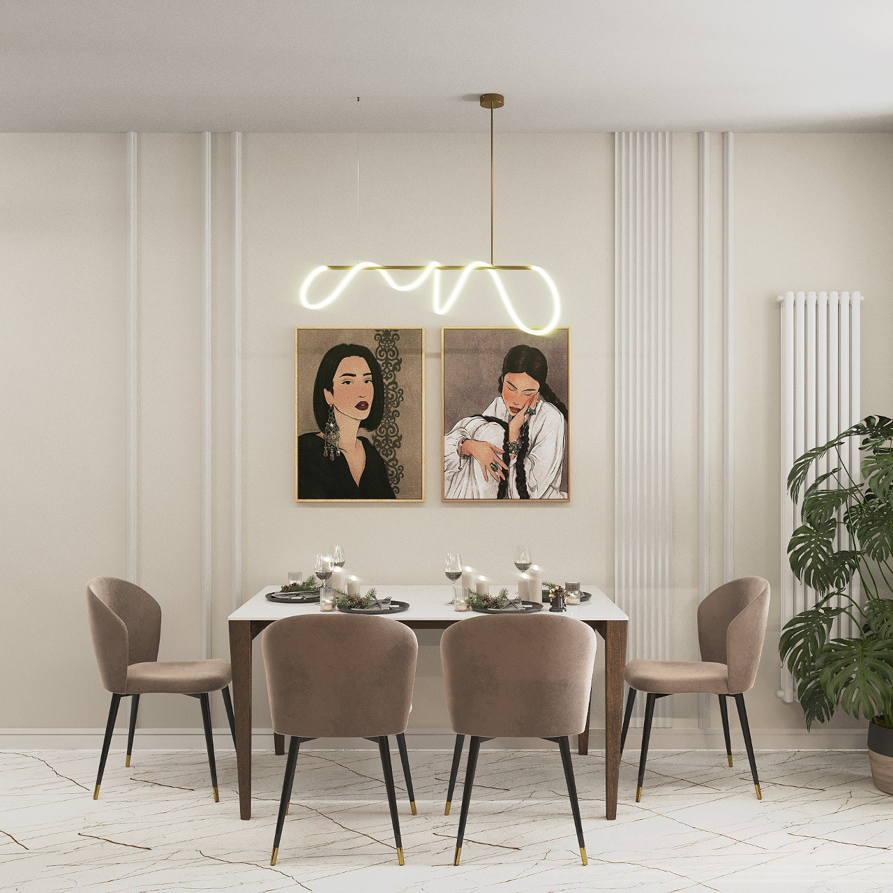 Кухня в квартире художника