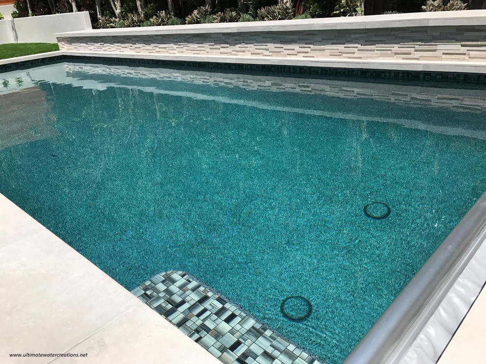 Before & After Pacific Palisades - Contemporary Pool with Built-In Cover