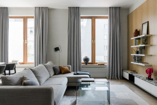 Дизайн гостиной с 2 окнами - Интерьер и дизайн штор в гостиной Красивые и современные