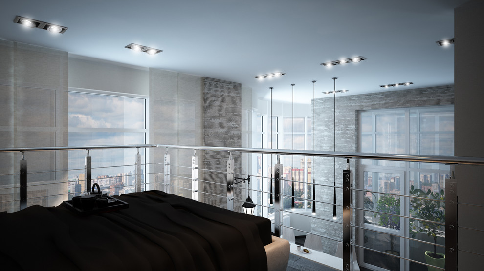 Однокомнатная квартира, высота потолка 4 м