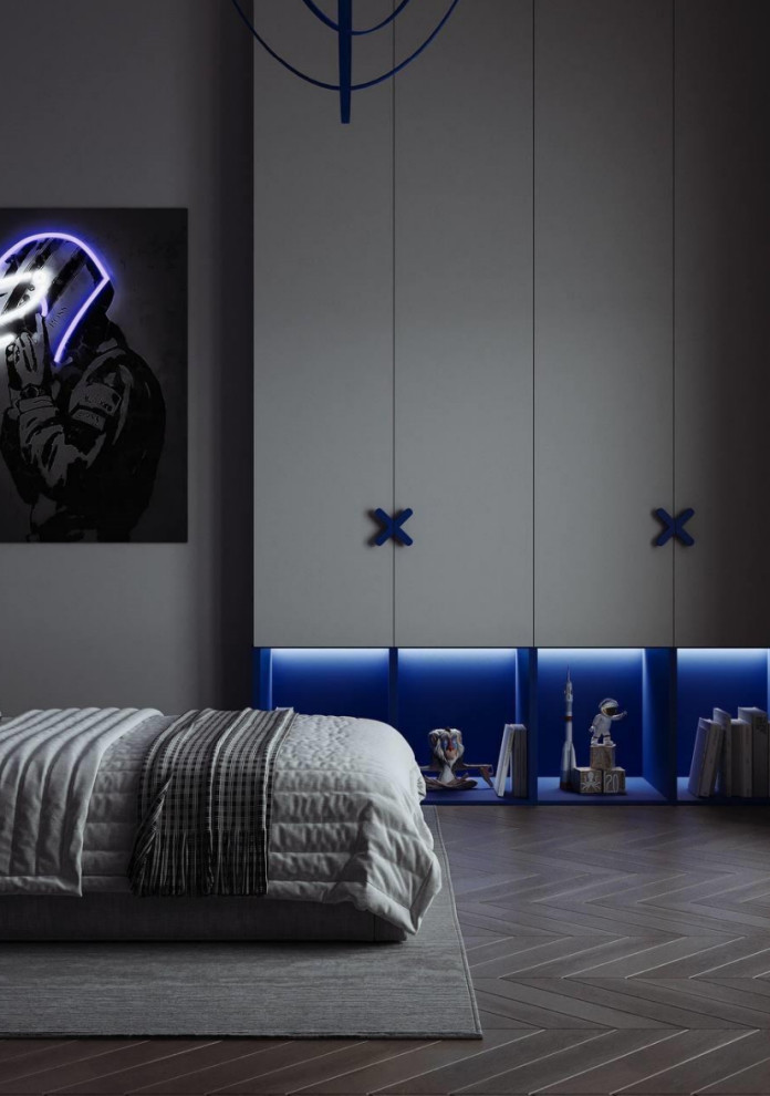 Интерьер квартиры для семьи из 5 человек, 150 м2