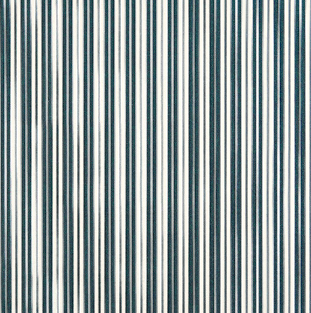 Navy, Ticking Stripe Indoor Outdoor Marine Upholstery Fabric By The