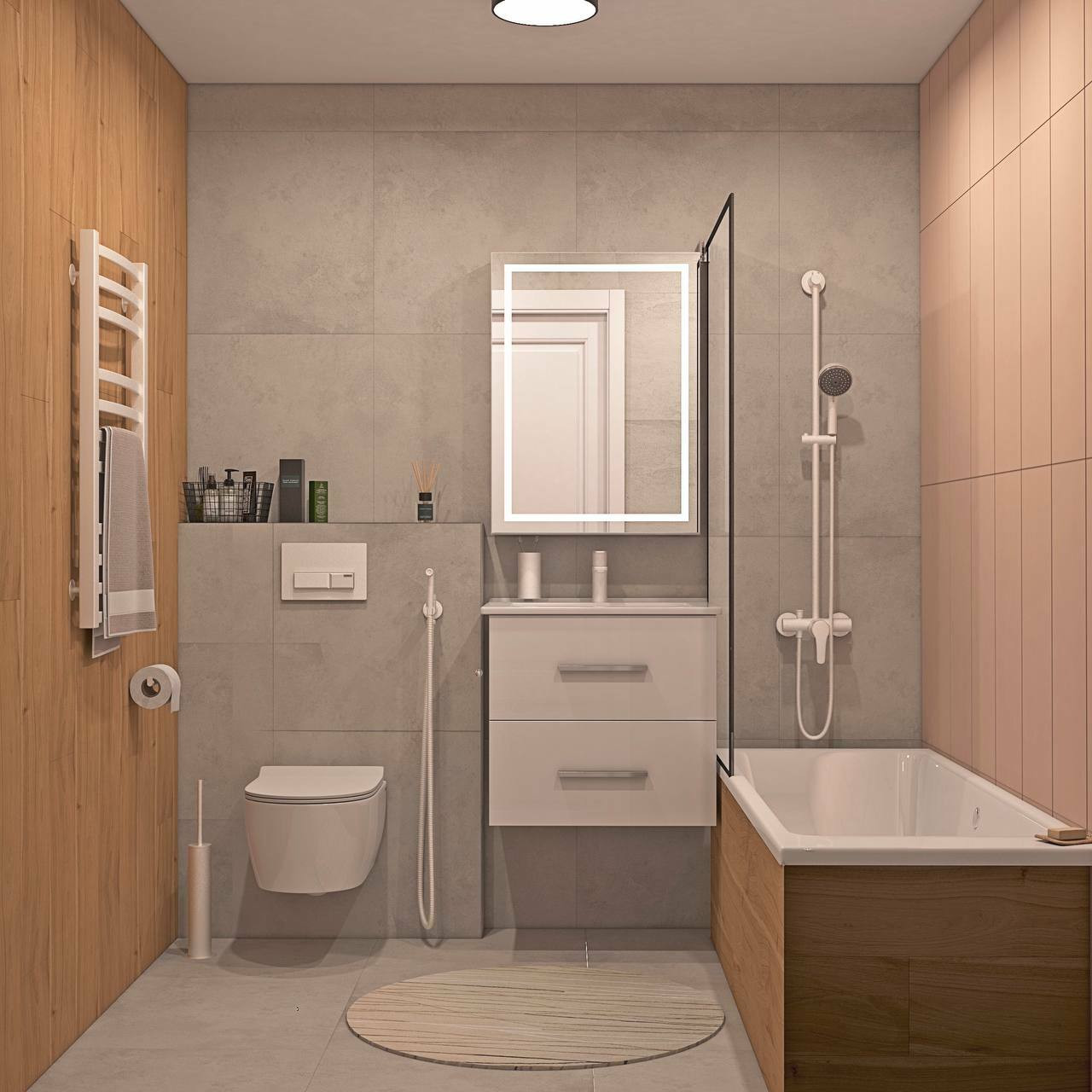 Дизайн проект в ЖК Дисквери Парк 75м²