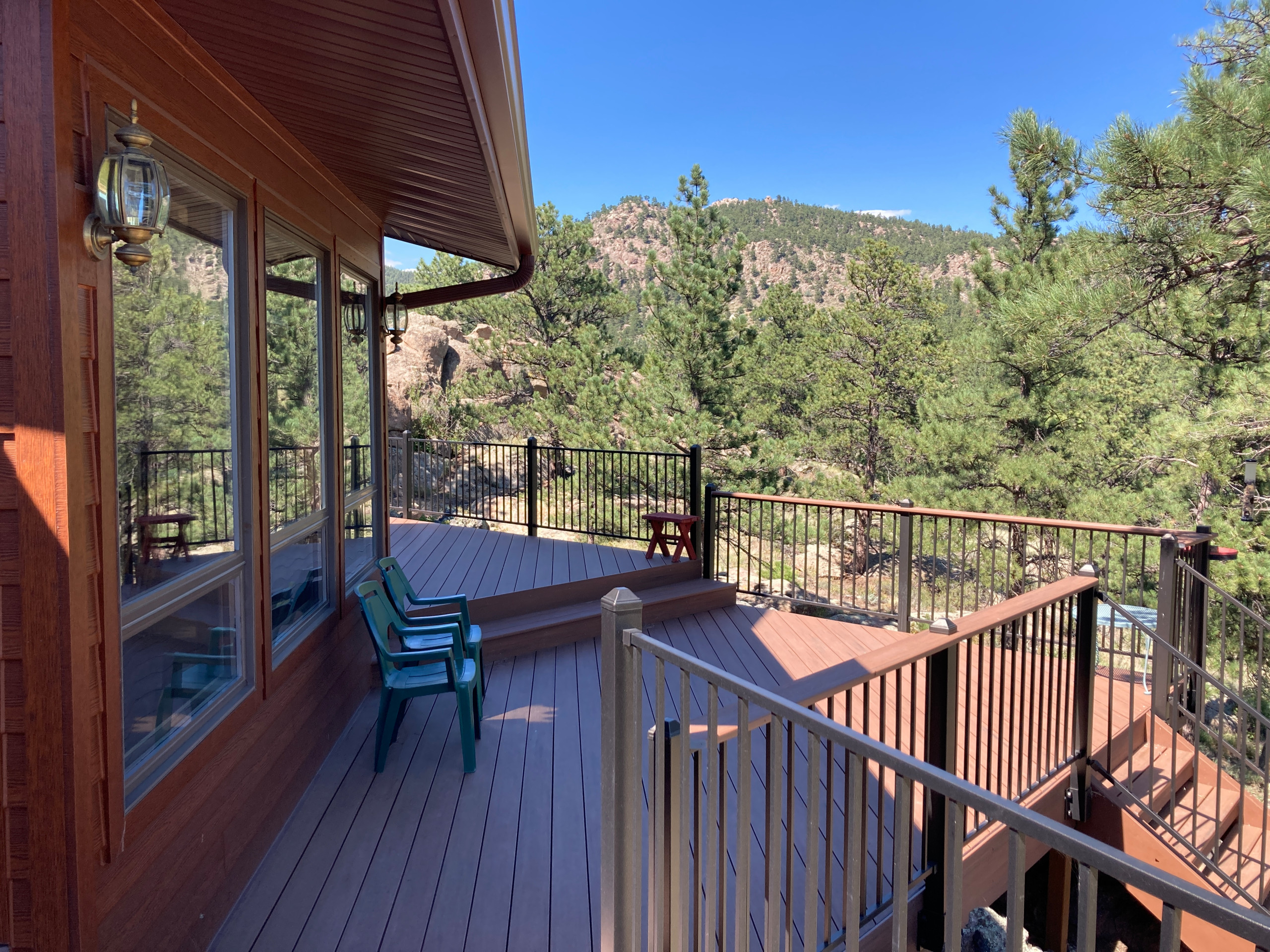 Mountain Castle Fortress with Wrap Around Deck & Barn