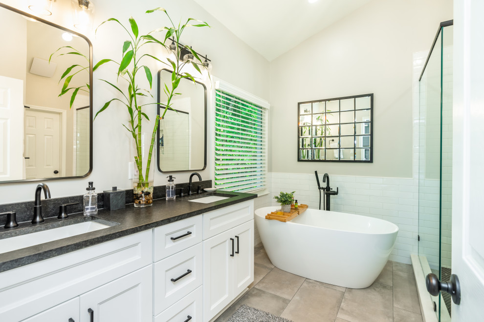 Milton Remodel Transitional Bathroom Atlanta by Iroko
