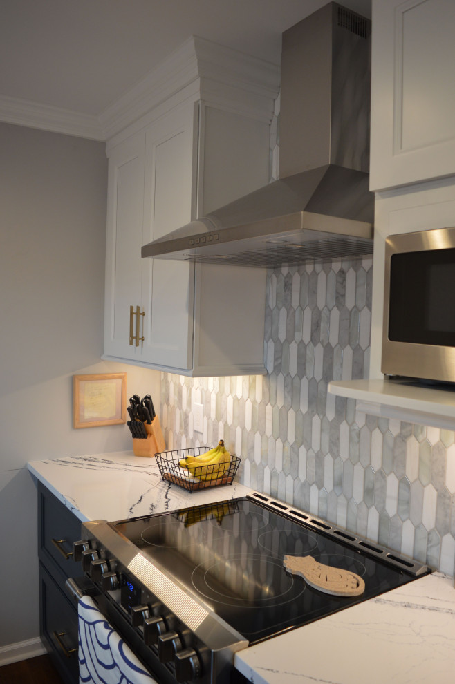 Inspiration for a transitional home design remodel in New York