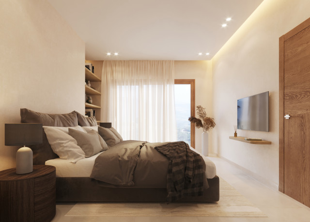 Dormitorio principal moderno-camera-da-letto