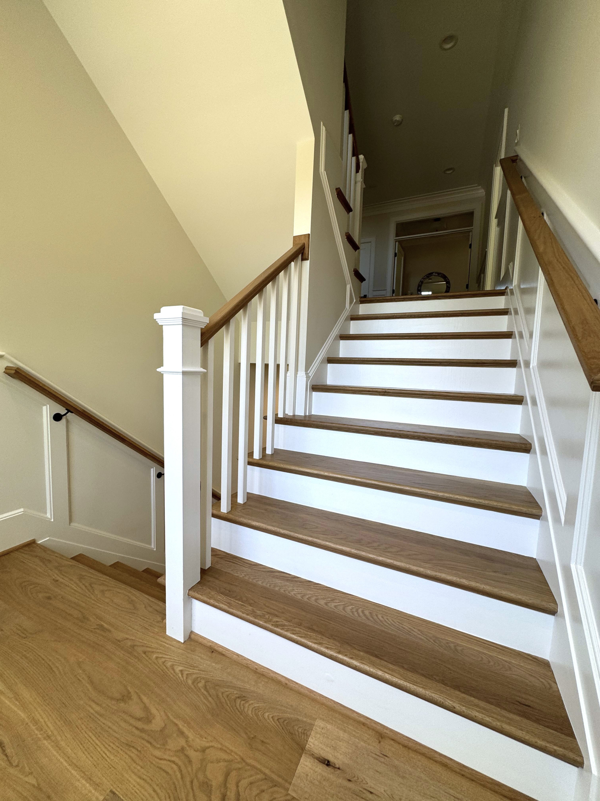 141_Timeless U Shaped Stair with Traditional Box Newels, Arlington, VA 22207
