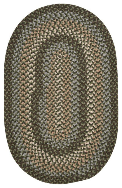 Colonial Mills Rug Boston Common Moss Green Oval, 2x5 - Contemporary ...