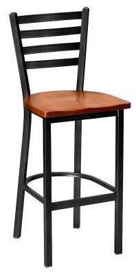 Regal Delano 26 in. Stationary Counter Stool with Wood Seat