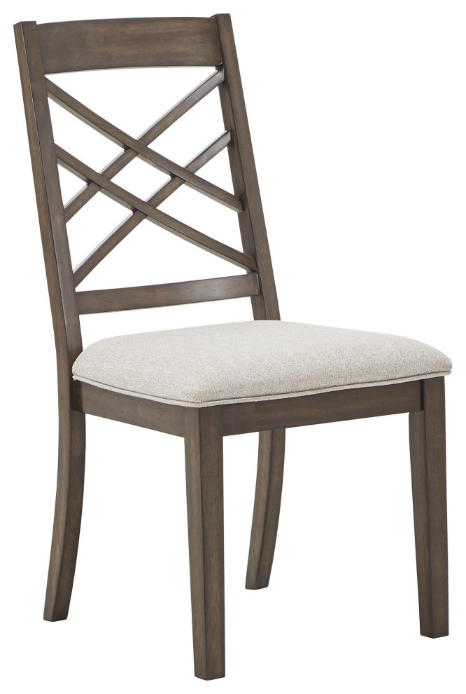 Lucille Espresso Finish Dining Chairs, Set of 2 Traditional Dining