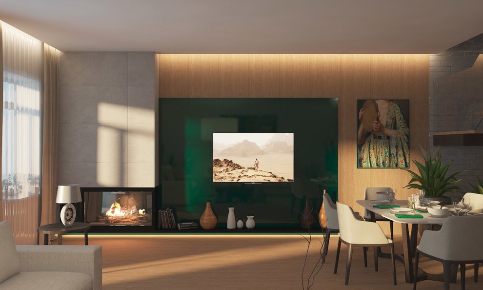 Дизайн-проект гостиной в г. Красноярске