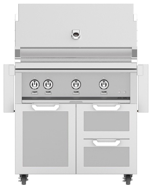 Freestanding Grill With Door Drawer Combo Steeletto Natural Gas