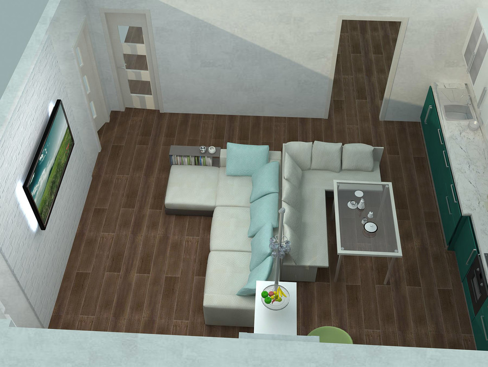 Гостиная-кухня