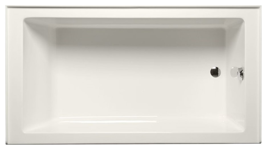 Malibu Home Driftwood RH Massaging Air Jet Bathtub 60"x 30"x 22" in